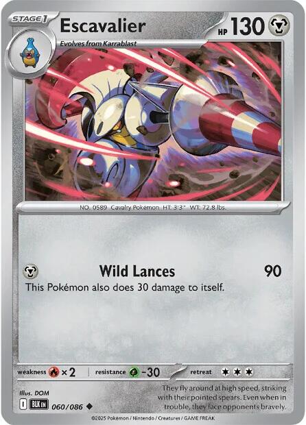 Escavalier (060/086) [Scarlet & Violet: Black Bolt] | Good Games Cannington