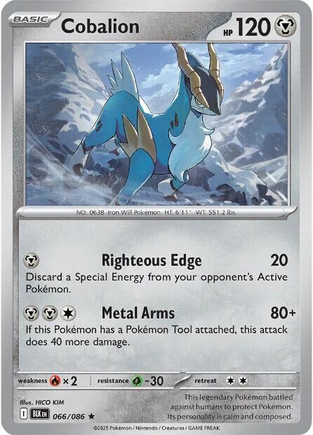 Cobalion (066/086) [Scarlet & Violet: Black Bolt] | Good Games Cannington
