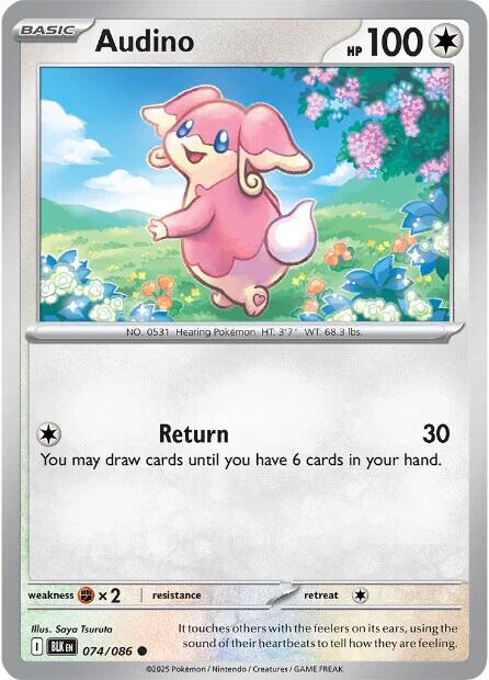 Audino (074/086) [Scarlet & Violet: Black Bolt] | Good Games Cannington