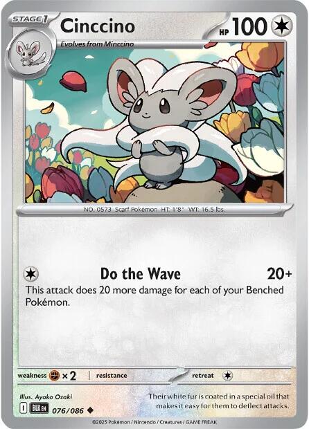 Cinccino (076/086) [Scarlet & Violet: Black Bolt] | Good Games Cannington