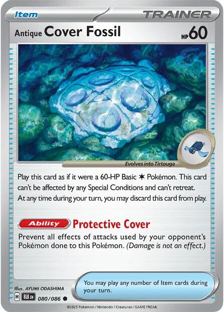 Antique Cover Fossil (080/086) [Scarlet & Violet: Black Bolt] | Good Games Cannington