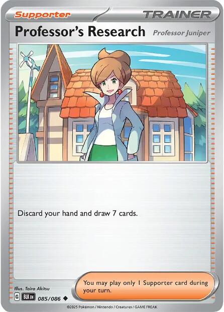 Professor's Research (085/086) [Scarlet & Violet: Black Bolt] | Good Games Cannington