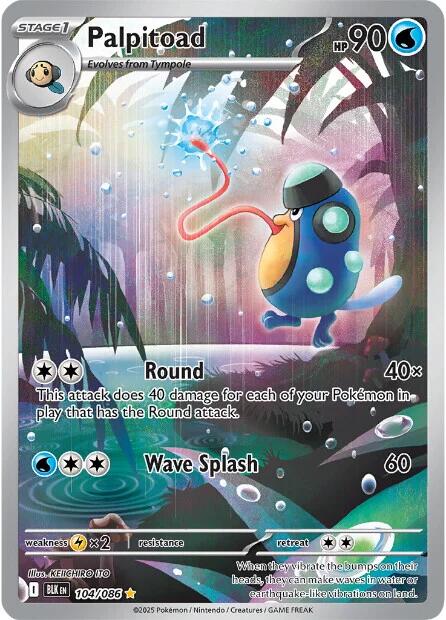 Palpitoad (104/086) [Scarlet & Violet: Black Bolt] | Good Games Cannington