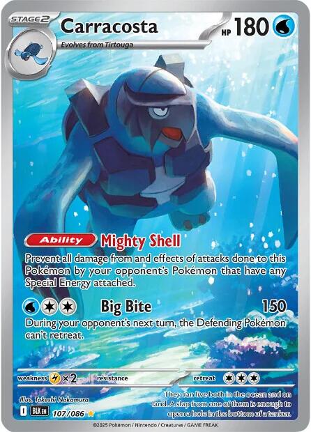 Carracosta (107/086) [Scarlet & Violet: Black Bolt] | Good Games Cannington