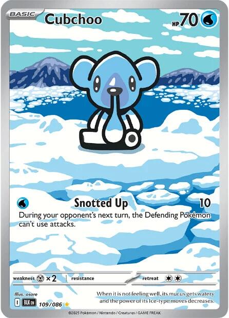 Cubchoo (109/086) [Scarlet & Violet: Black Bolt] | Good Games Cannington