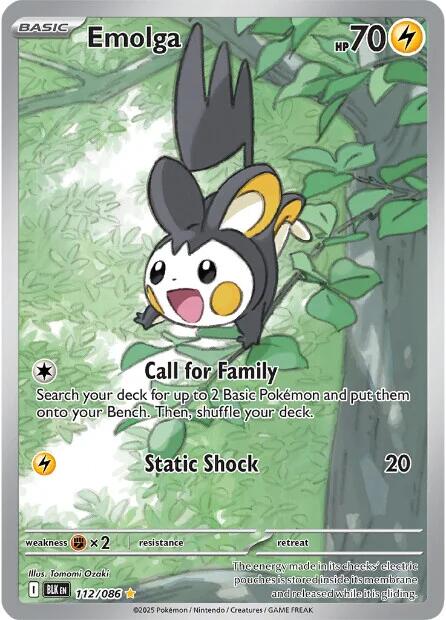 Emolga (112/086) [Scarlet & Violet: Black Bolt] | Good Games Cannington