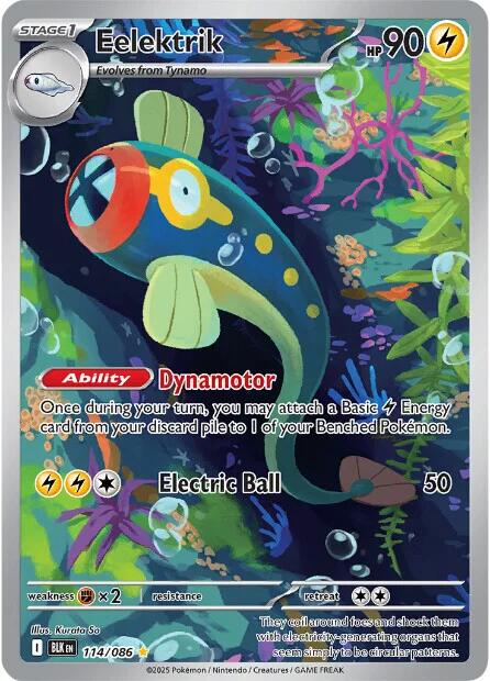 Eelektrik (114/086) [Scarlet & Violet: Black Bolt] | Good Games Cannington