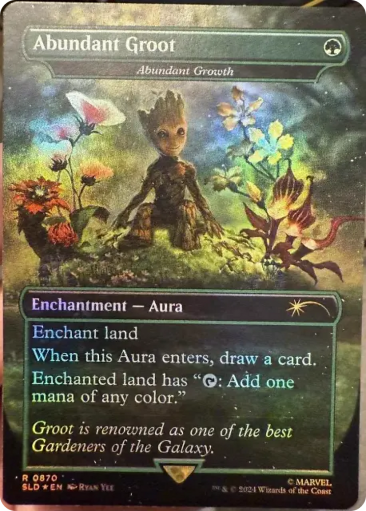 Abundant Groot - Abundant Growth (Rainbow Foil) [Secret Lair Drop Series] | Good Games Cannington