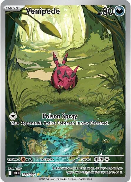 Venipede (132/086) [Scarlet & Violet: Black Bolt] | Good Games Cannington
