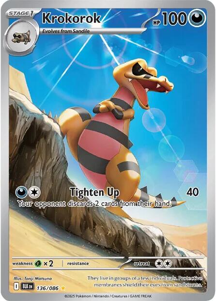 Krokorok (136/086) [Scarlet & Violet: Black Bolt] | Good Games Cannington