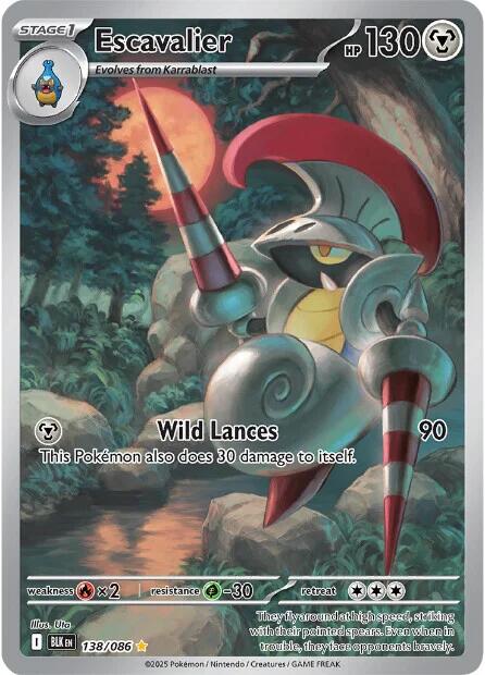 Escavalier (138/086) [Scarlet & Violet: Black Bolt] | Good Games Cannington