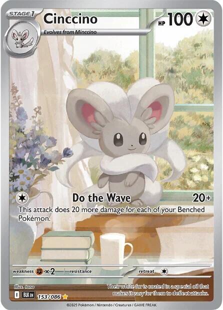 Cinccino (153/086) [Scarlet & Violet: Black Bolt] | Good Games Cannington