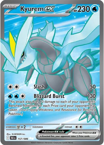 Kyurem ex (157/086) [Scarlet & Violet: Black Bolt] | Good Games Cannington
