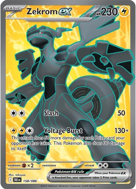 Zekrom ex (158/086) [Scarlet & Violet: Black Bolt] | Good Games Cannington