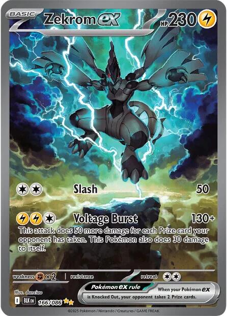Zekrom ex (166/086) [Scarlet & Violet: Black Bolt] | Good Games Cannington