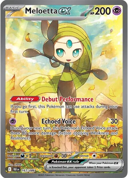 Meloetta ex (167/086) [Scarlet & Violet: Black Bolt] | Good Games Cannington