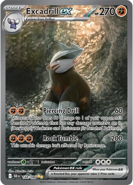 Excadrill ex (168/086) [Scarlet & Violet: Black Bolt] | Good Games Cannington