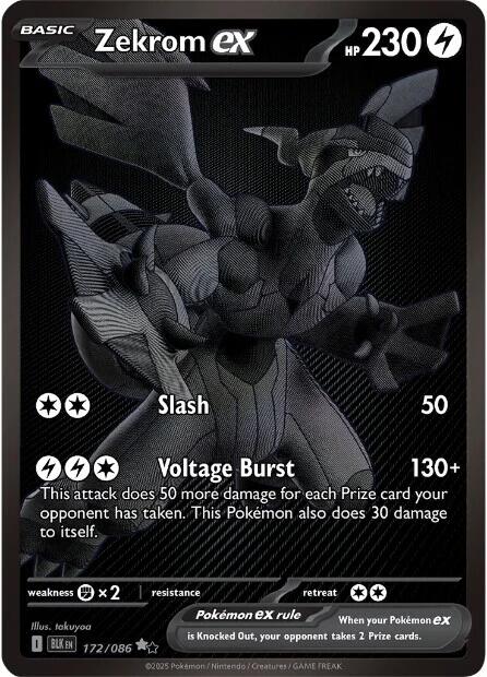 Zekrom ex (172/086) [Scarlet & Violet: Black Bolt] | Good Games Cannington