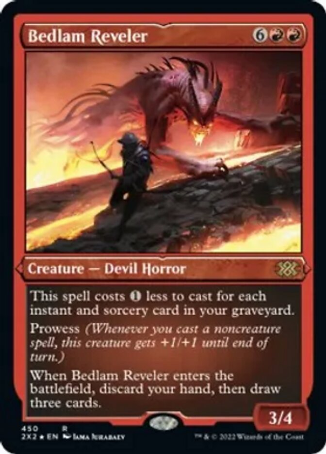 Bedlam Reveler (Foil Etched) [Double Masters 2022] | Good Games Cannington