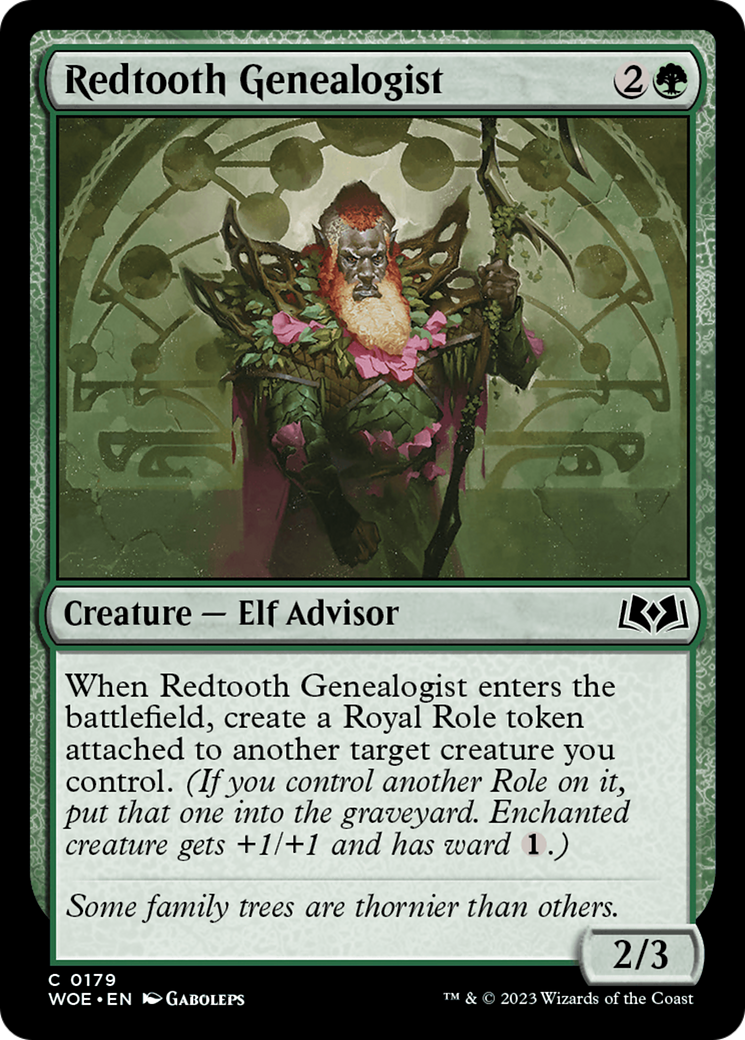 Redtooth Genealogist [Wilds of Eldraine] | Good Games Cannington