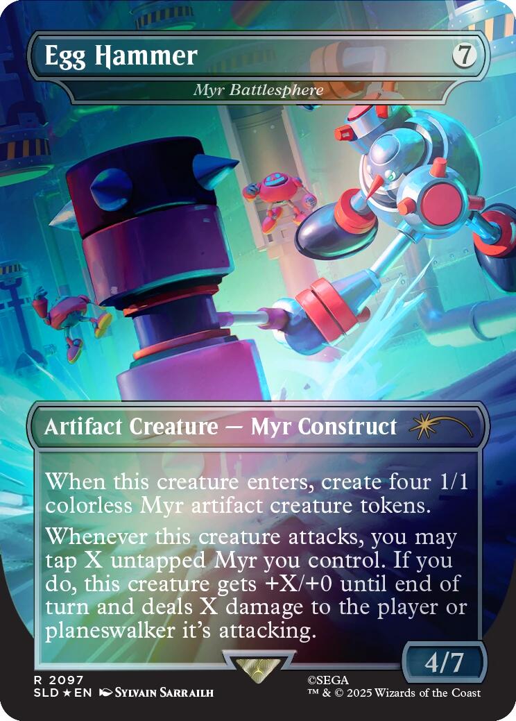 Egg Hammer - Myr Battlesphere (Rainbow Foil) [Secret Lair Drop Series] | Good Games Cannington