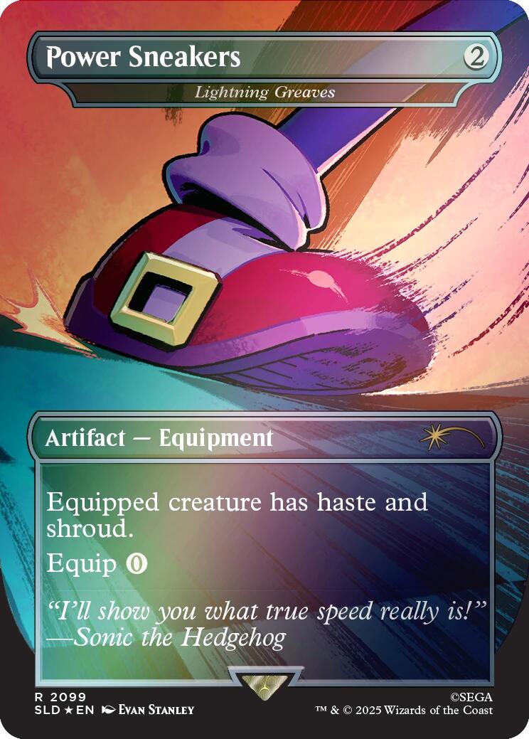 Power Sneakers - Lightning Greaves (Rainbow Foil) [Secret Lair Drop Series] | Good Games Cannington