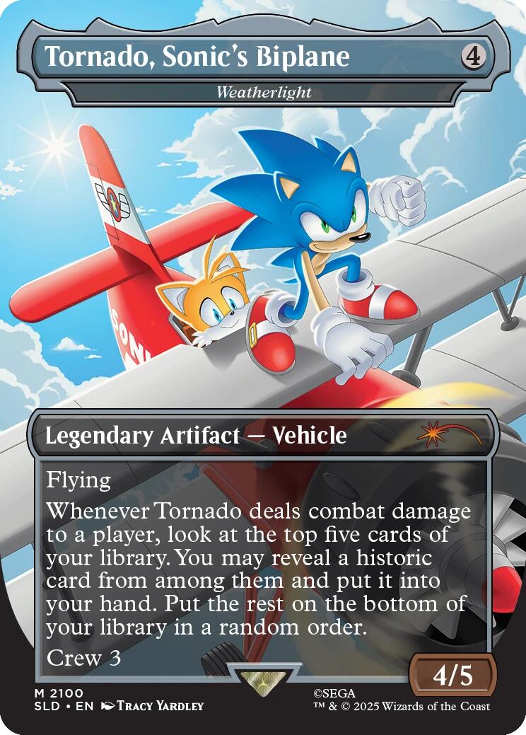 Tornado, Sonic's Biplane - Weatherlight [Secret Lair Drop Series] | Good Games Cannington