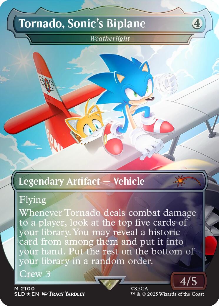 Tornado, Sonic's Biplane - Weatherlight (Rainbow Foil) [Secret Lair Drop Series] | Good Games Cannington