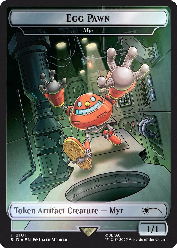Egg Pawn - Myr Token (Rainbow Foil) [Secret Lair Drop Series] | Good Games Cannington
