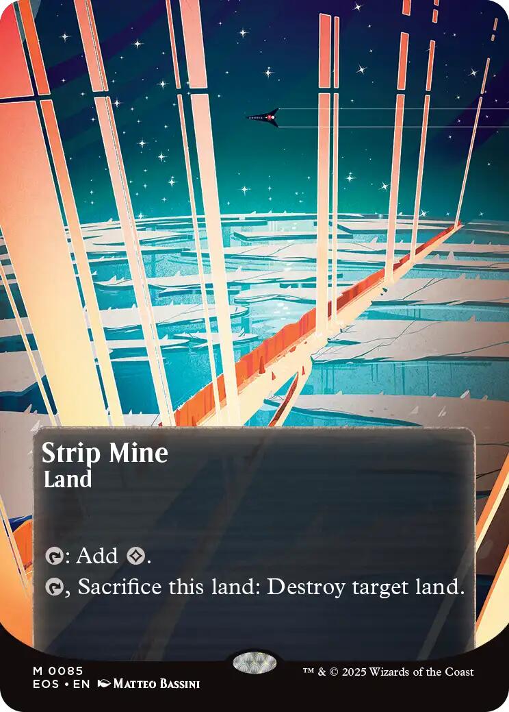 Strip Mine (0085) (Borderless) [Edge of Eternities: Stellar Sights] | Good Games Cannington
