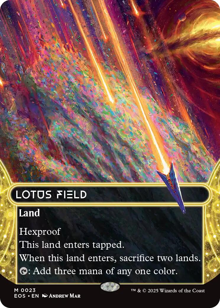 Lotus Field (0023) (Borderless) [Edge of Eternities: Stellar Sights] | Good Games Cannington