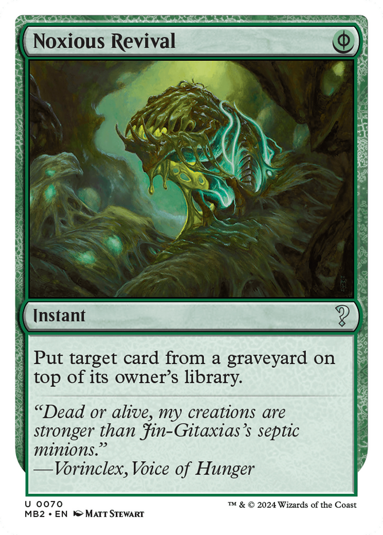 Noxious Revival (White Border) [Mystery Booster 2] | Good Games Cannington