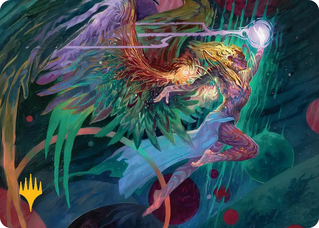 Exalted Sunborn Art Card (Gold-Stamped Signature) [Edge of Eternities Art Series] | Good Games Cannington