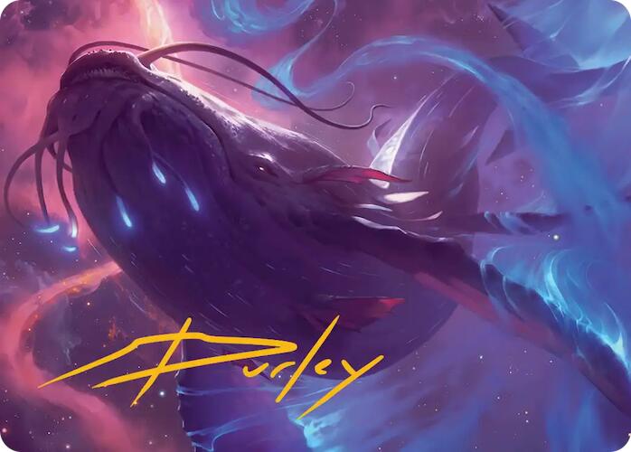 Starbreach Whale Art Card (Gold-Stamped Signature) [Edge of Eternities Art Series] | Good Games Cannington