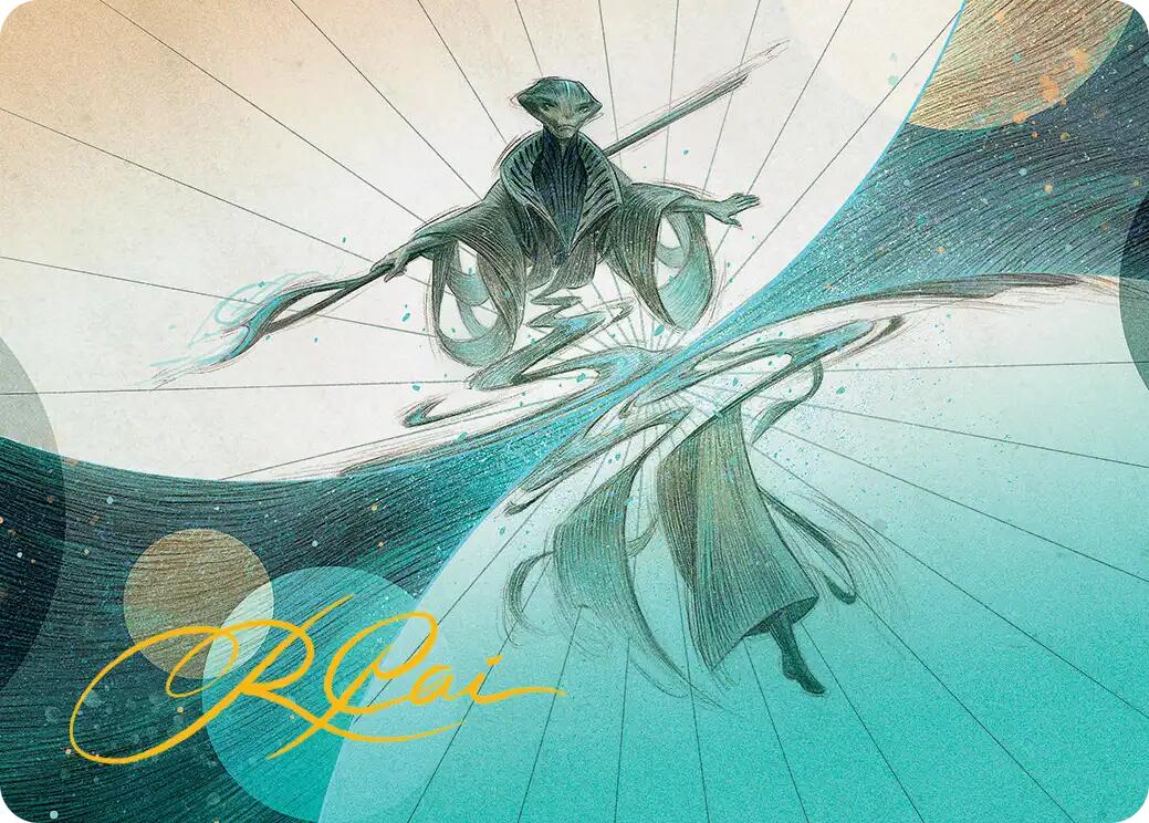 Weftwalking Art Card (Gold-Stamped Signature) [Edge of Eternities Art Series] | Good Games Cannington