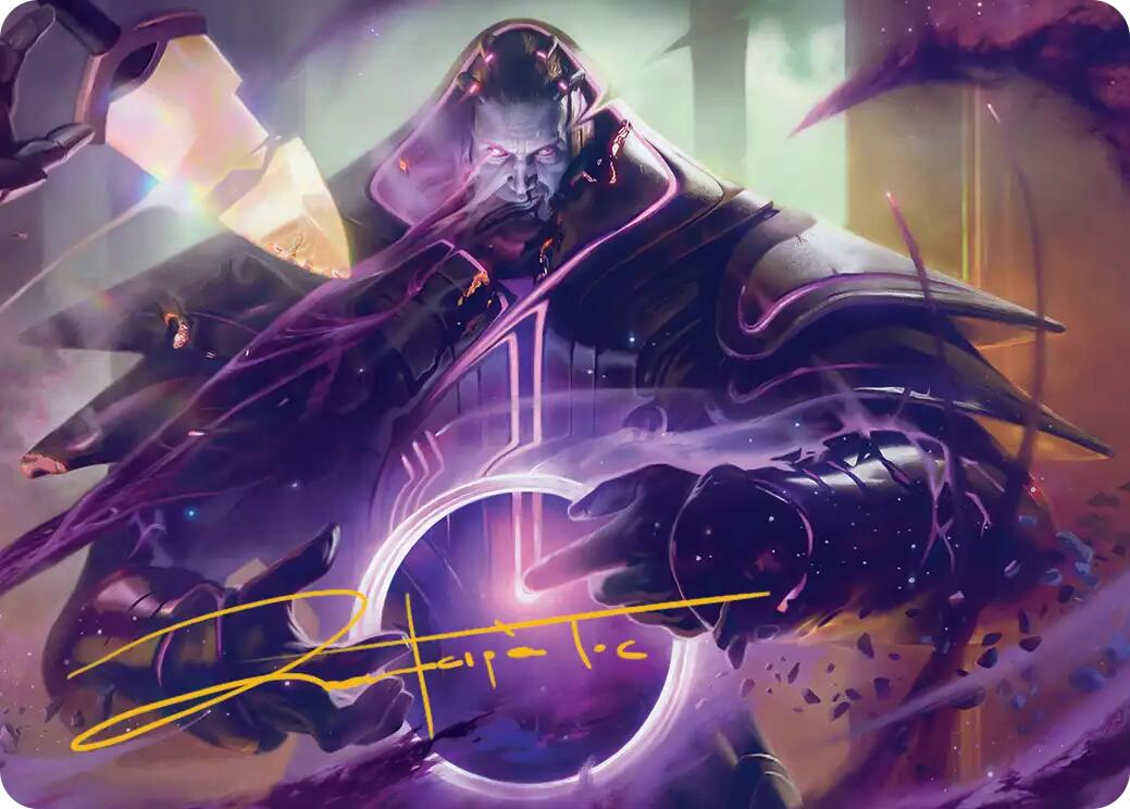 Embrace Oblivion Art Card (Gold-Stamped Signature) [Edge of Eternities Art Series] | Good Games Cannington