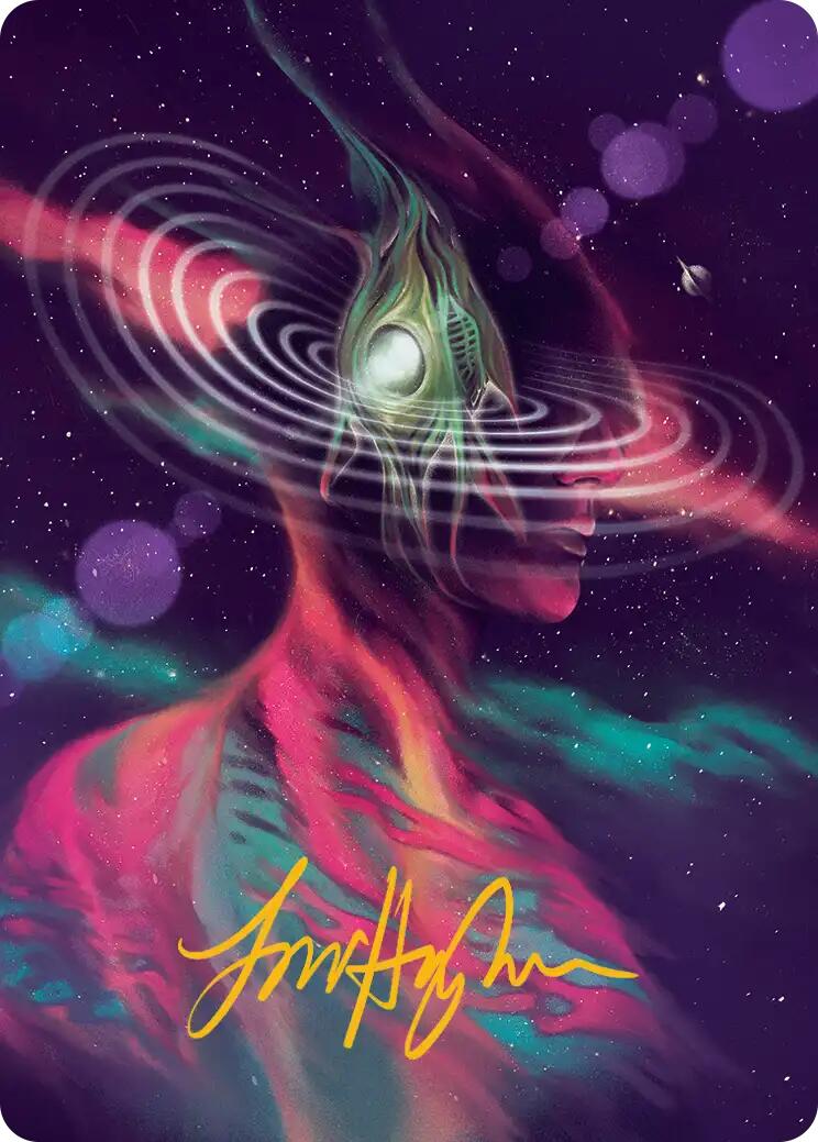 Terrasymbiosis Art Card (Gold-Stamped Signature) [Edge of Eternities Art Series] | Good Games Cannington