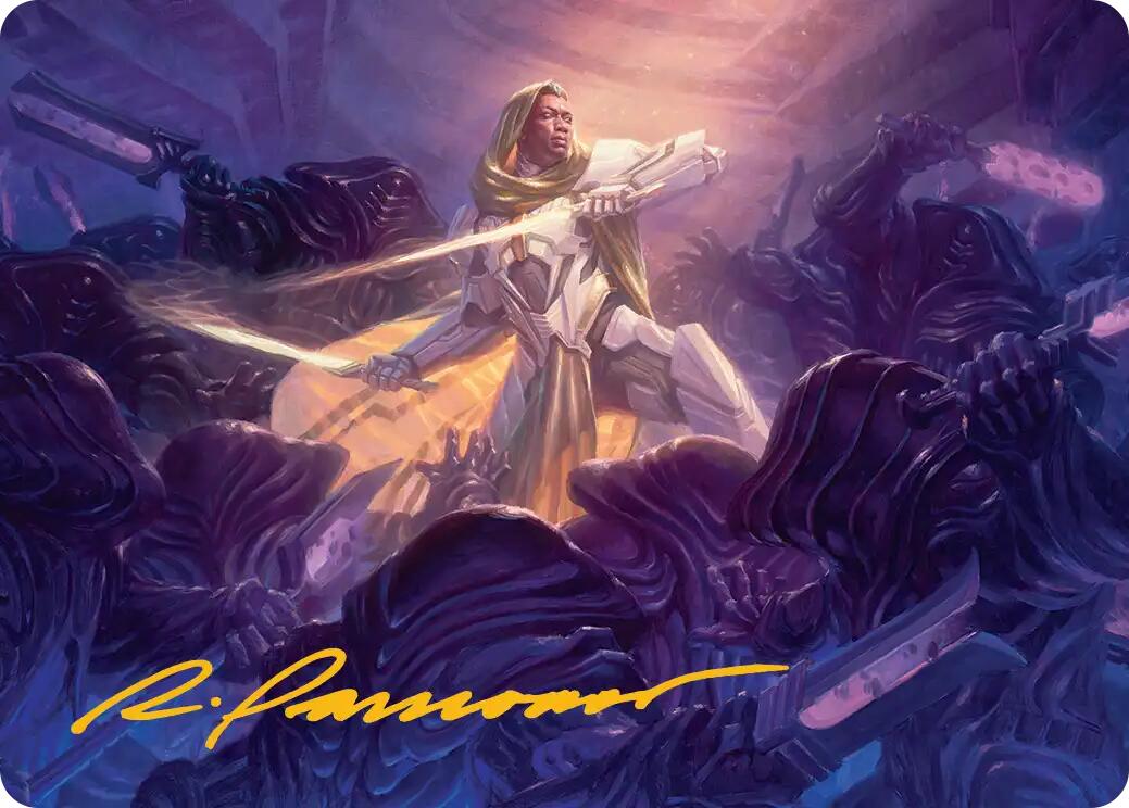 Syr Vondam, Sunstar Exemplar Art Card (Gold-Stamped Signature) [Edge of Eternities Art Series] | Good Games Cannington