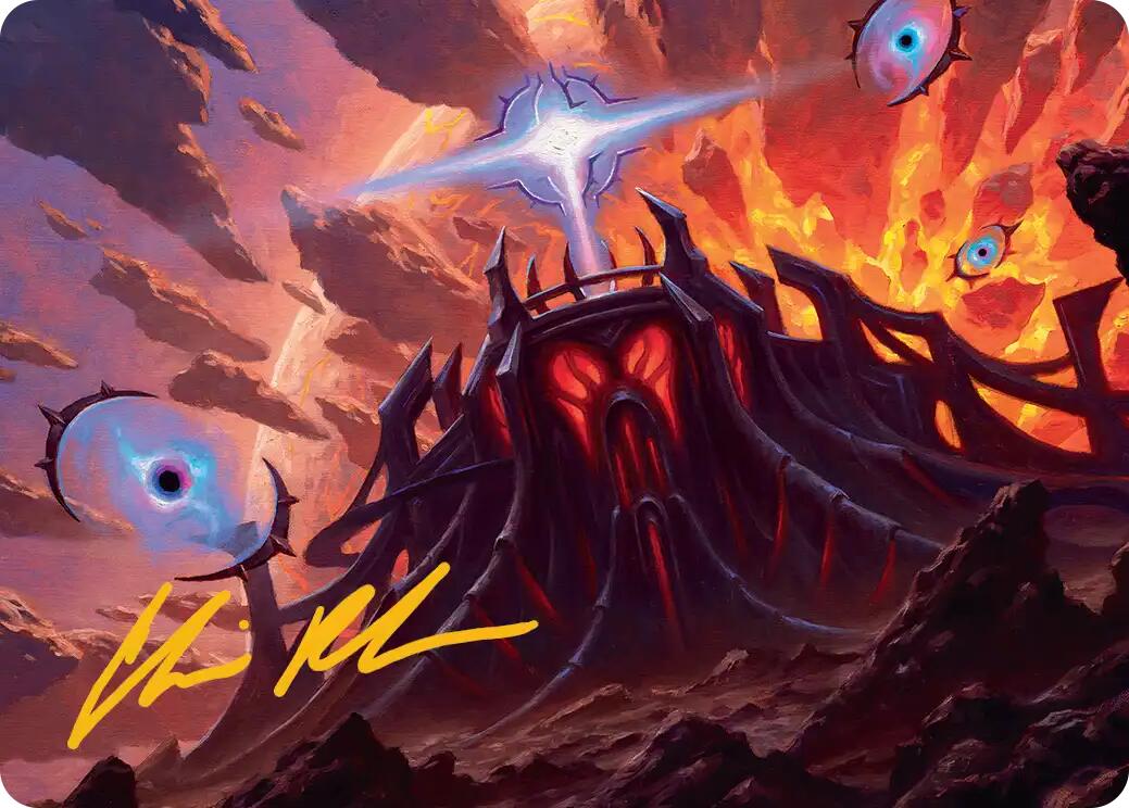 Secluded Starforge Art Card (Gold-Stamped Signature) [Edge of Eternities Art Series] | Good Games Cannington