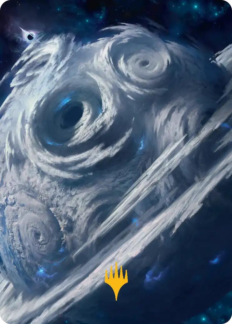 Uthros, Titanic Godcore Art Card (Gold-Stamped Planeswalker Symbol) [Edge of Eternities Art Series] | Good Games Cannington