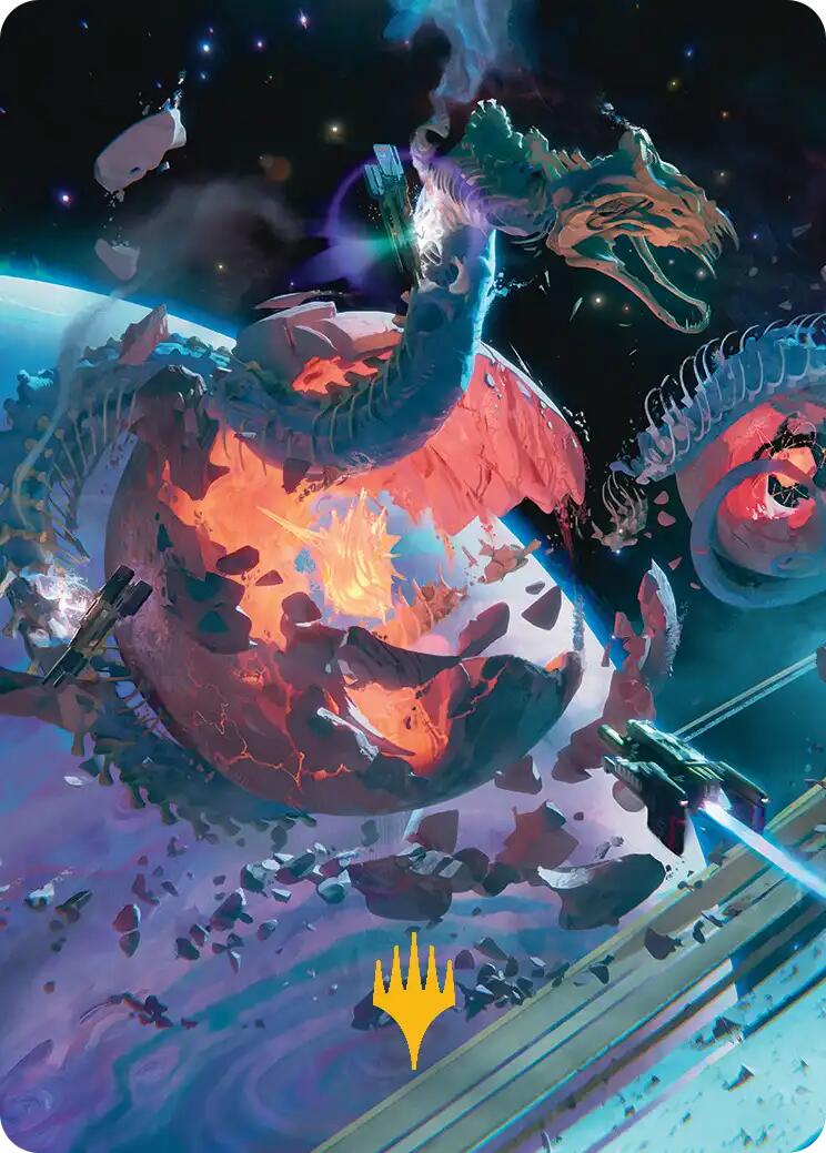 Scavenger Grounds Art Card (47/54) (Gold-Stamped Planeswalker Symbol) [Edge of Eternities Art Series] | Good Games Cannington