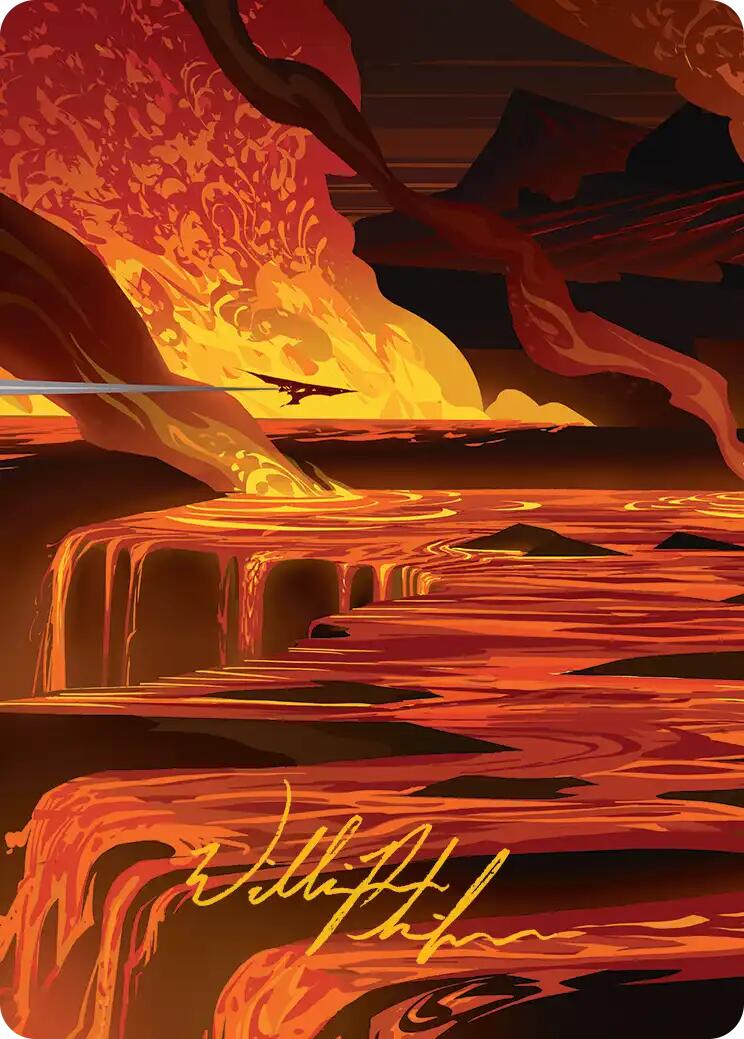Blast Zone Art Card (Gold-Stamped Signature) [Edge of Eternities Art Series] | Good Games Cannington
