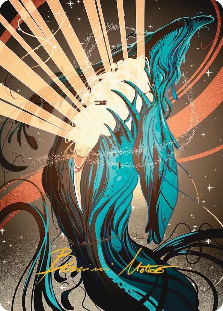 Swarmyard Art Card (Gold-Stamped Signature) [Edge of Eternities Art Series] | Good Games Cannington