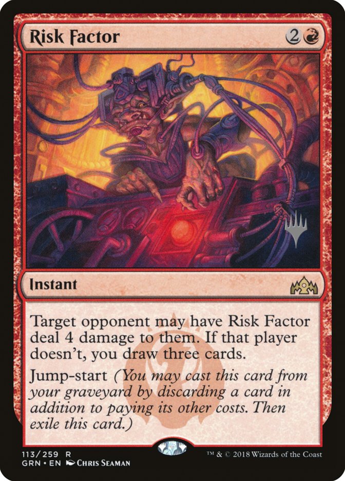 Risk Factor (Promo Pack) [Guilds of Ravnica Promos] | Good Games Cannington
