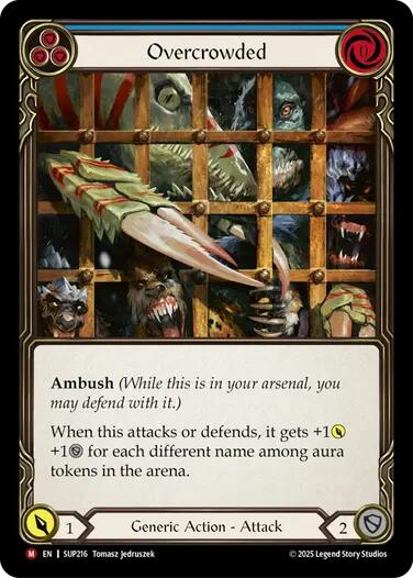 Overcrowded [SUP216] (Super Slam)  Rainbow Foil | Good Games Cannington