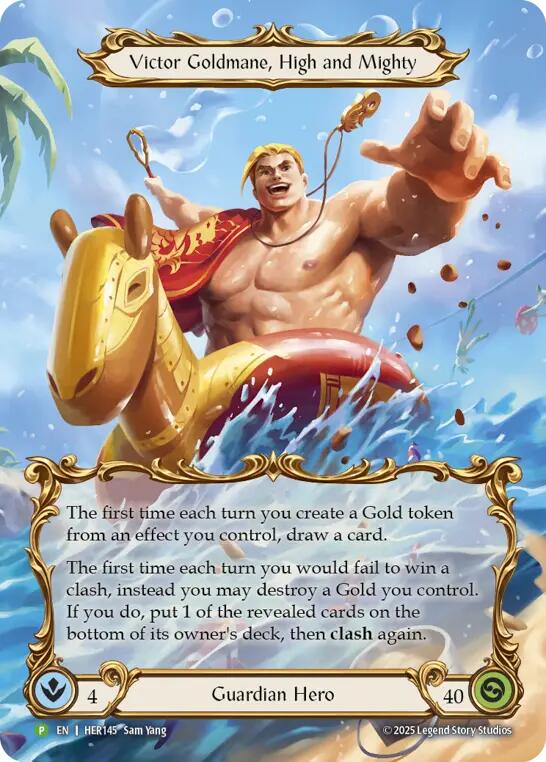 Victor Goldmane, High and Mighty [HER145] (Promo)  Rainbow Foil | Good Games Cannington