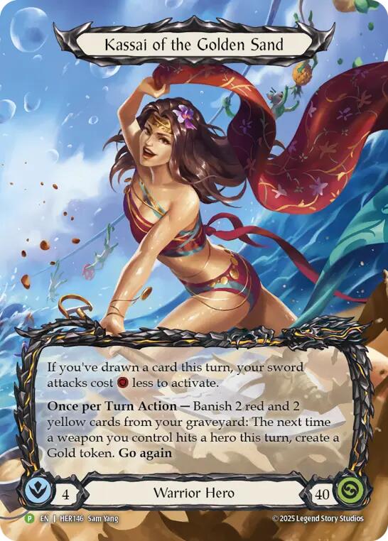 Kassai of the Golden Sand [HER146] (Promo)  Rainbow Foil | Good Games Cannington