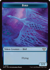 Bird // Golem (0012) Double-Sided Token [Edge of Eternities Commander Tokens] | Good Games Cannington