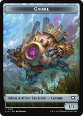Gnome // Golem (0014) Double-Sided Token [Edge of Eternities Commander Tokens] | Good Games Cannington