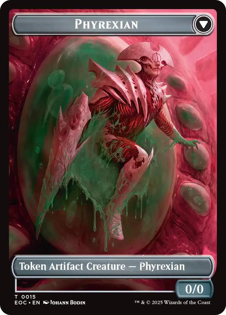 Incubator // Phyrexian Double-Sided Token [Edge of Eternities Commander Tokens] | Good Games Cannington